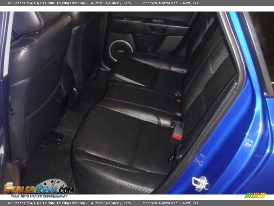 2007 Mazda MAZDA3 s Grand Touring Hatchback Aurora Blue Mica / Black Photo #11