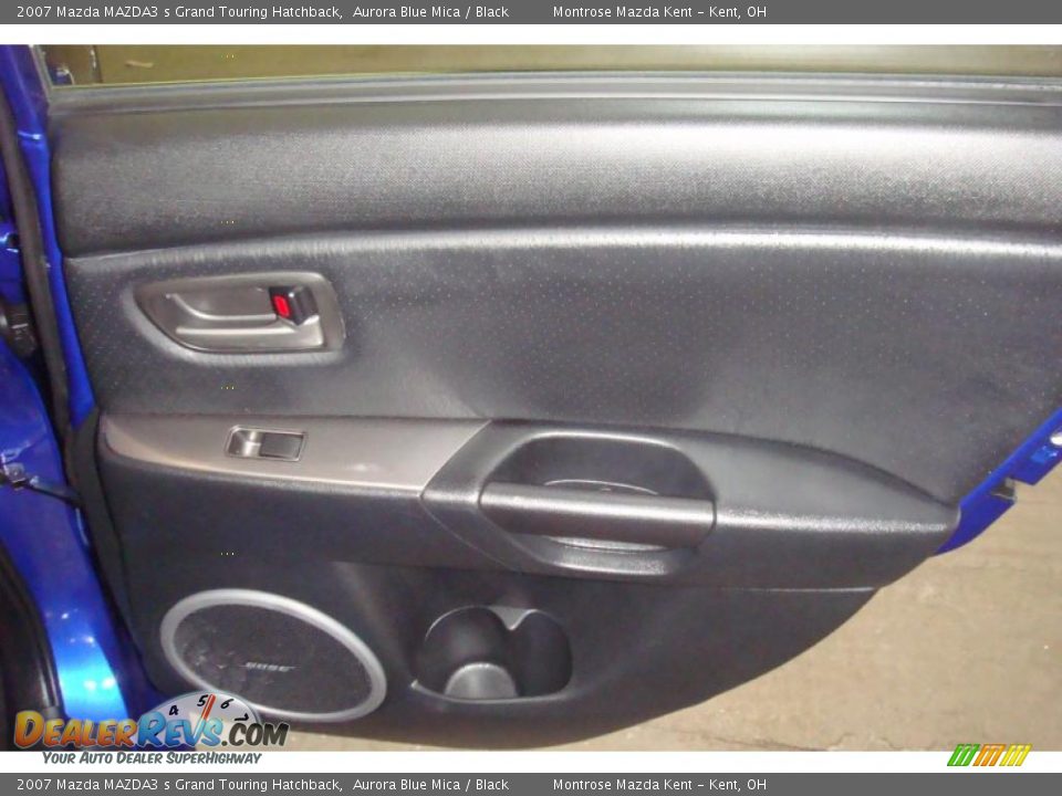 2007 Mazda MAZDA3 s Grand Touring Hatchback Aurora Blue Mica / Black Photo #17
