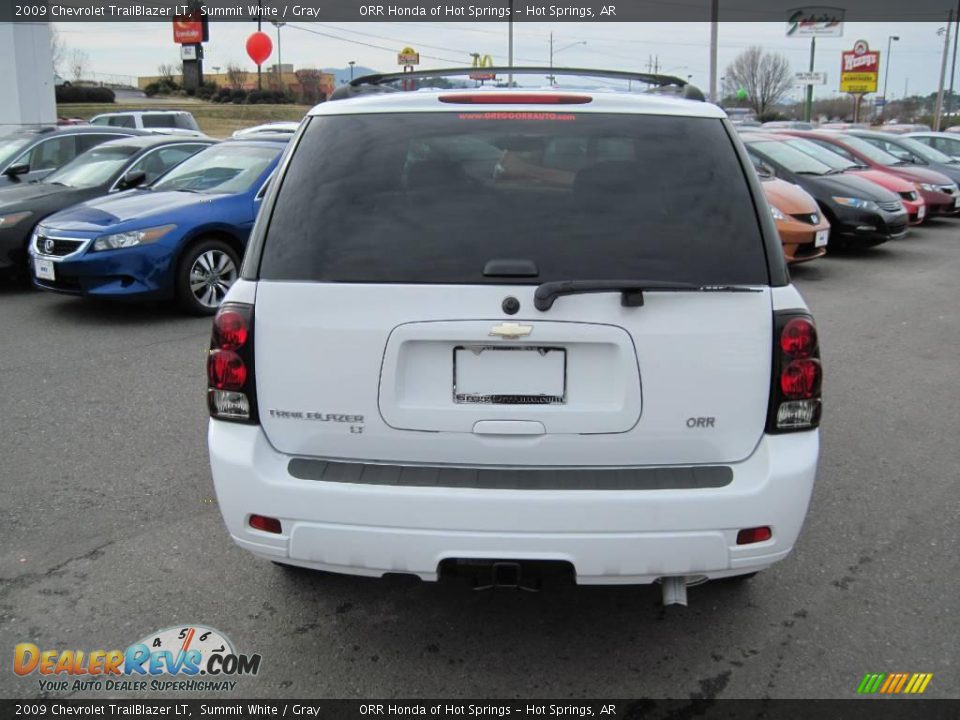 2009 Chevrolet TrailBlazer LT Summit White / Gray Photo #4
