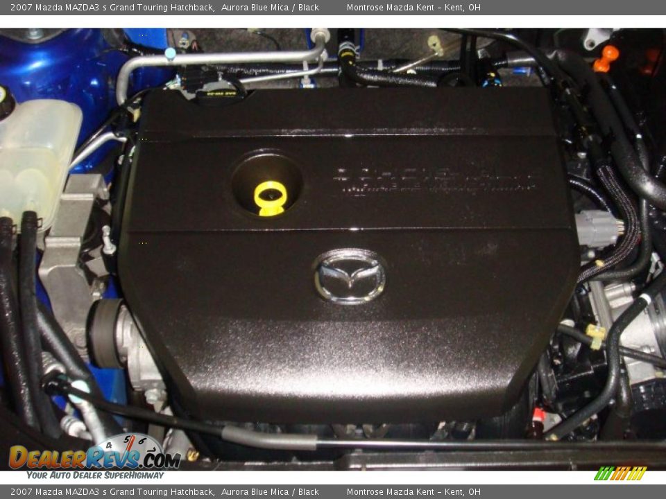 2007 Mazda MAZDA3 s Grand Touring Hatchback Aurora Blue Mica / Black Photo #22