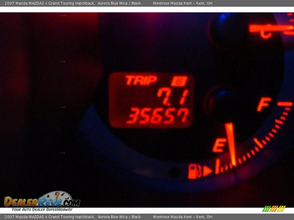 2007 Mazda MAZDA3 s Grand Touring Hatchback Aurora Blue Mica / Black Photo #26