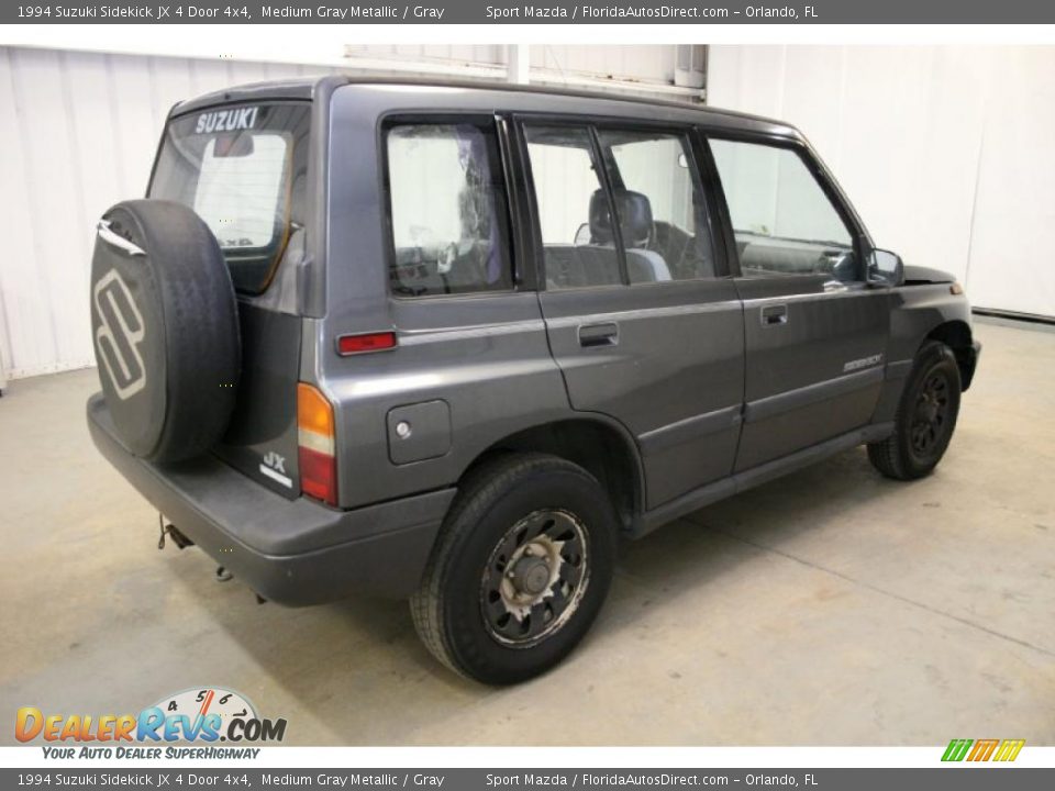 1994 Suzuki Sidekick JX 4 Door 4x4 Medium Gray Metallic / Gray Photo #5