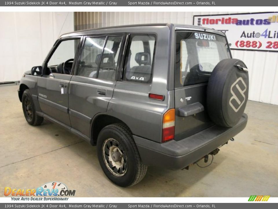 1994 Suzuki Sidekick JX 4 Door 4x4 Medium Gray Metallic / Gray Photo #7