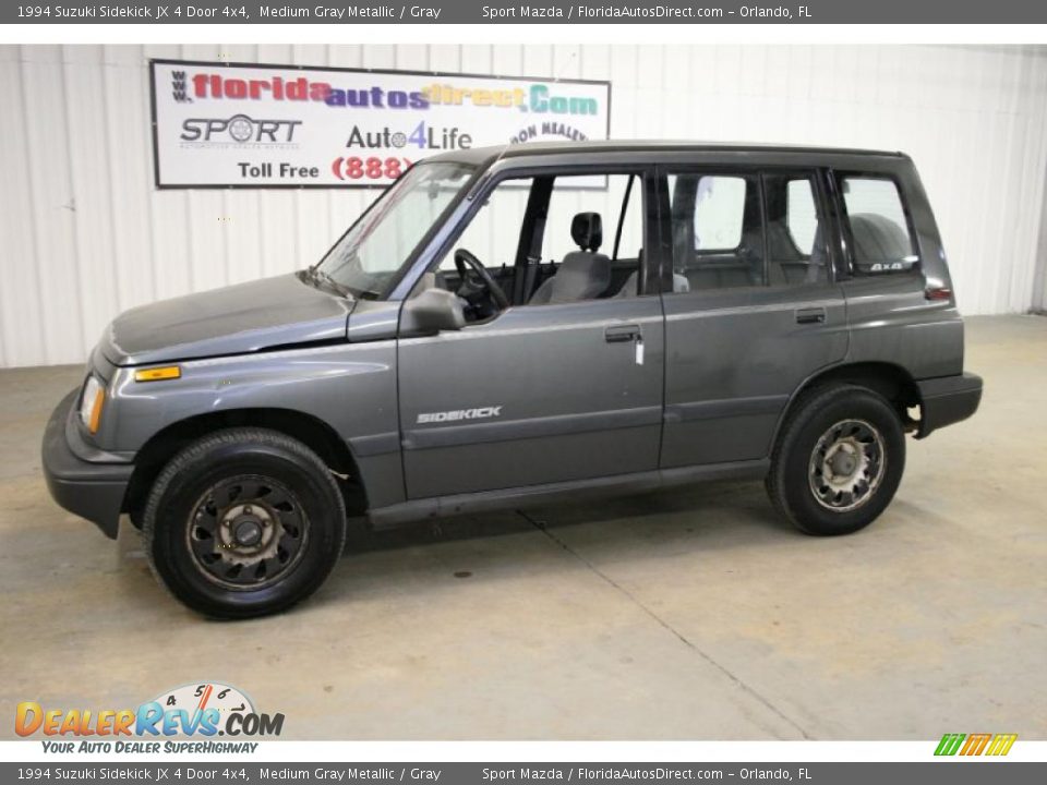 1994 Suzuki Sidekick JX 4 Door 4x4 Medium Gray Metallic / Gray Photo #8