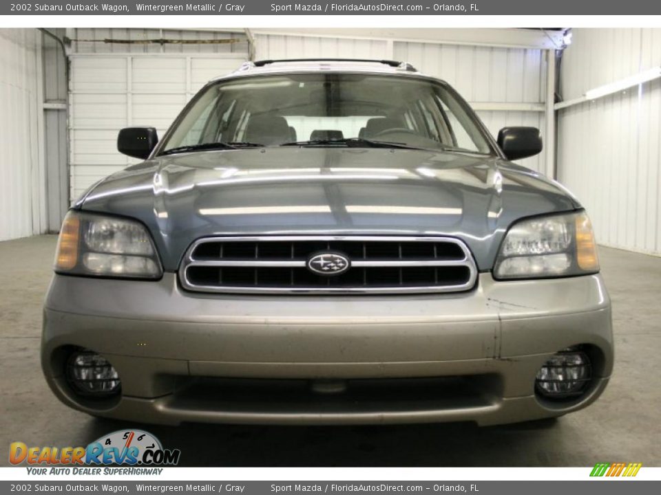2002 Subaru Outback Wagon Wintergreen Metallic / Gray Photo #3