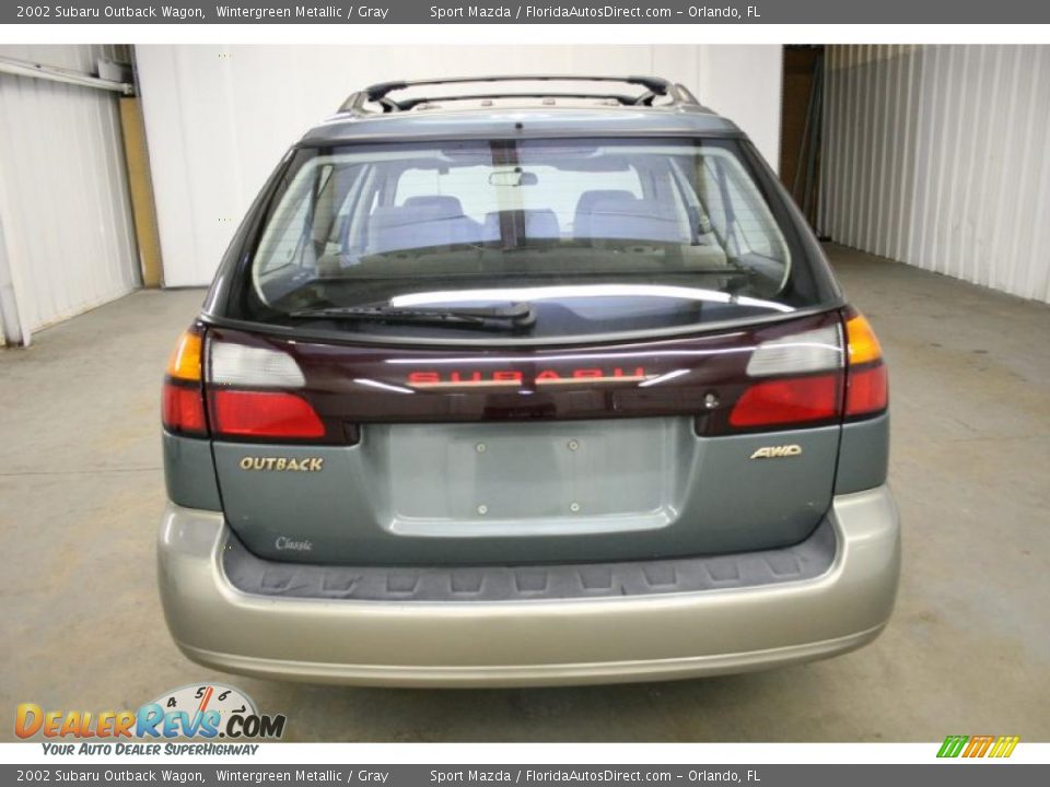 2002 Subaru Outback Wagon Wintergreen Metallic / Gray Photo #6