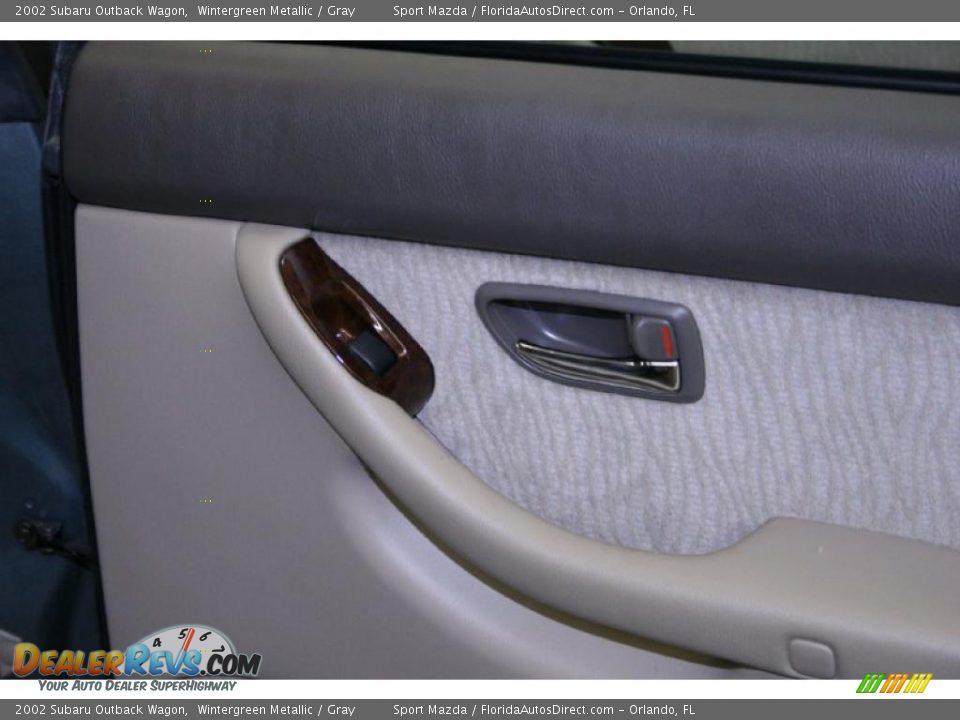 2002 Subaru Outback Wagon Wintergreen Metallic / Gray Photo #23