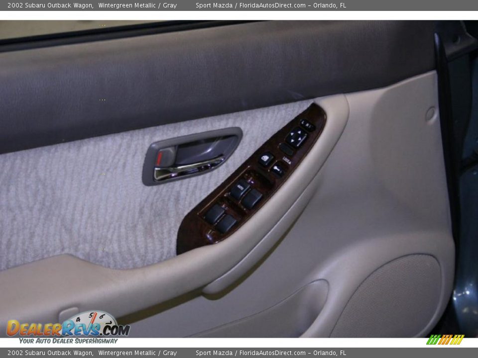2002 Subaru Outback Wagon Wintergreen Metallic / Gray Photo #27