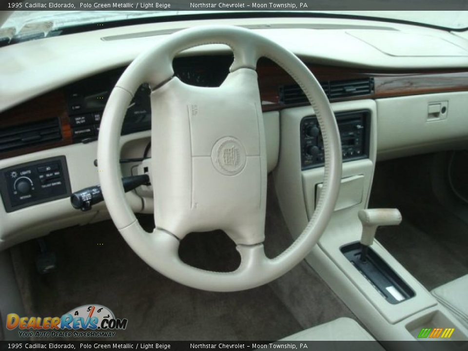 1995 Cadillac Eldorado Polo Green Metallic / Light Beige Photo #9