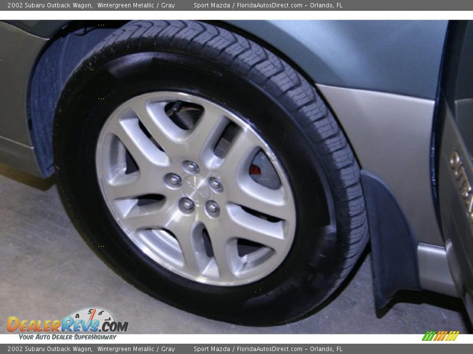 2002 Subaru Outback Wagon Wintergreen Metallic / Gray Photo #28