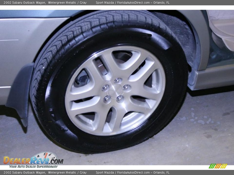 2002 Subaru Outback Wagon Wintergreen Metallic / Gray Photo #30