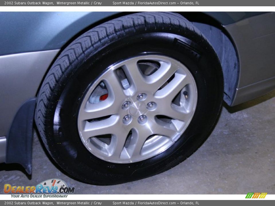 2002 Subaru Outback Wagon Wintergreen Metallic / Gray Photo #31