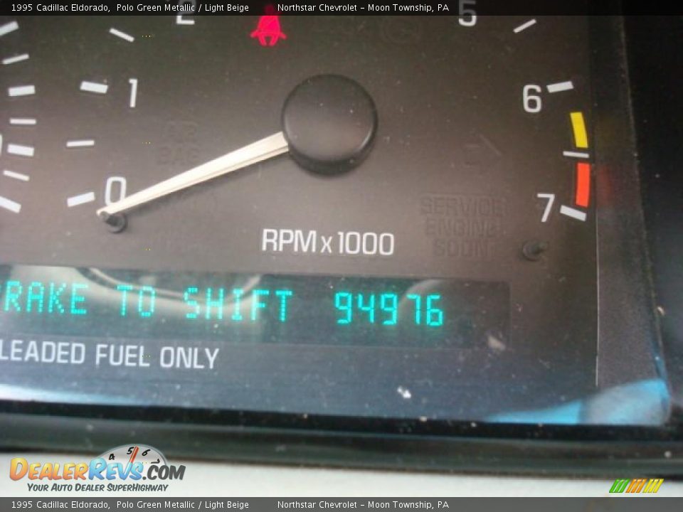 1995 Cadillac Eldorado Polo Green Metallic / Light Beige Photo #15
