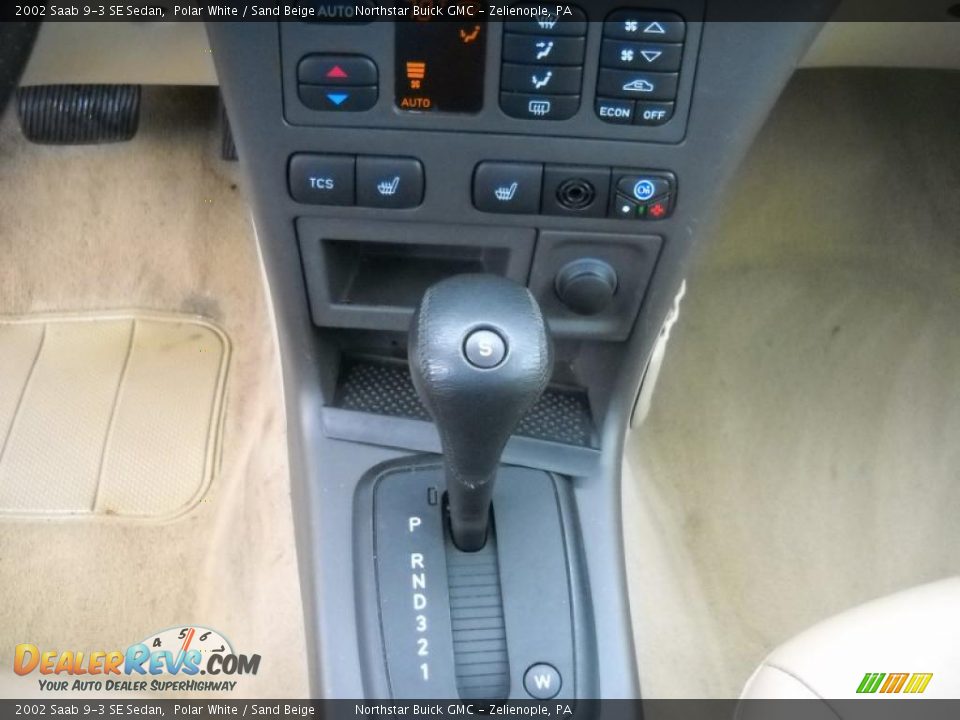 2002 Saab 9-3 SE Sedan Polar White / Sand Beige Photo #18
