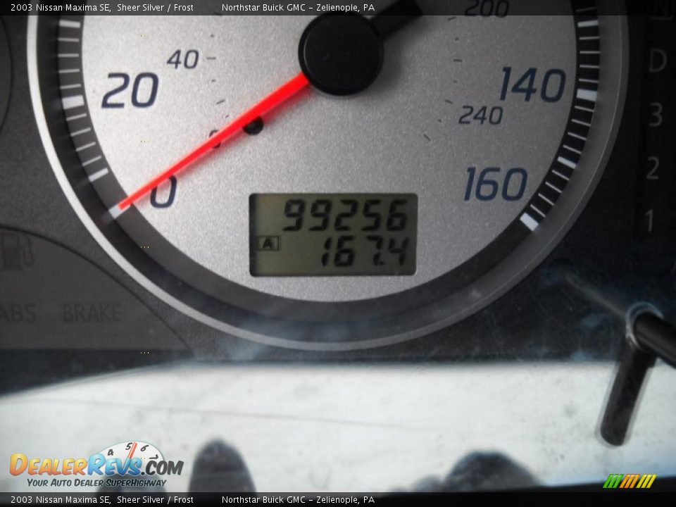 2003 Nissan Maxima SE Sheer Silver / Frost Photo #20