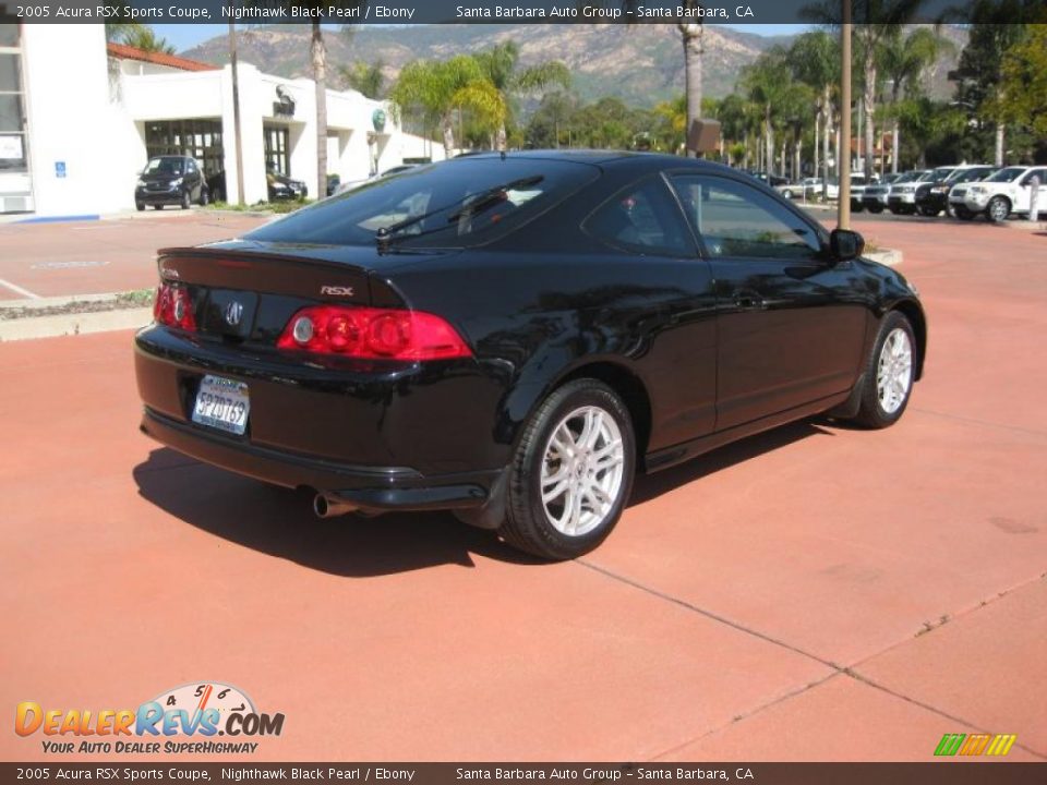 2005 Acura RSX Sports Coupe Nighthawk Black Pearl / Ebony Photo #4