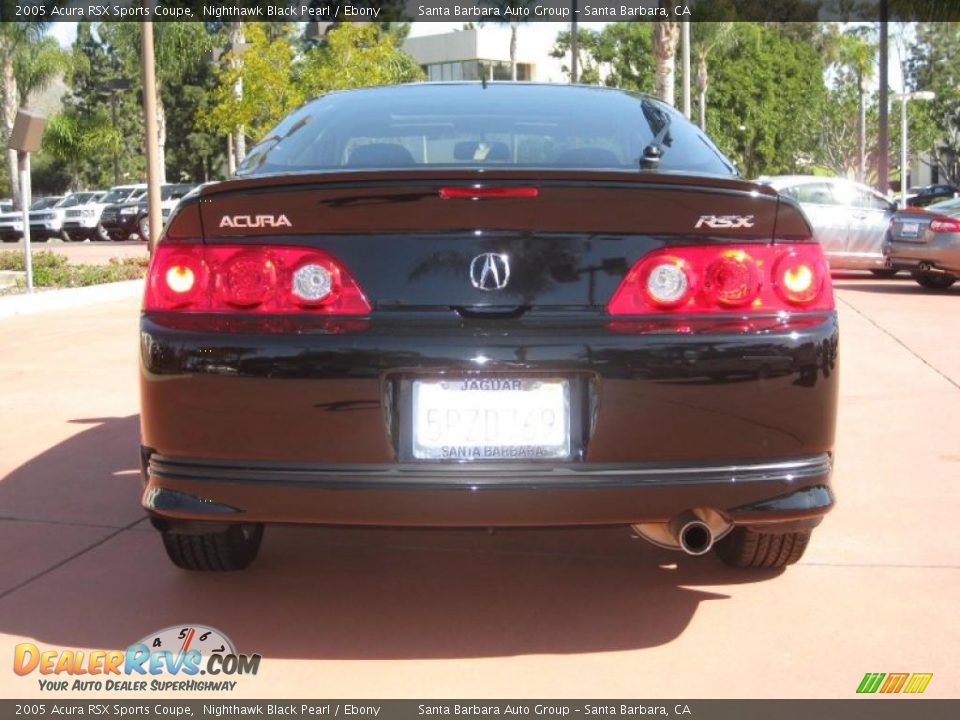 2005 Acura RSX Sports Coupe Nighthawk Black Pearl / Ebony Photo #5