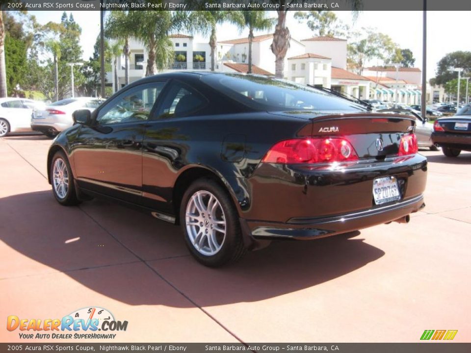 2005 Acura RSX Sports Coupe Nighthawk Black Pearl / Ebony Photo #6