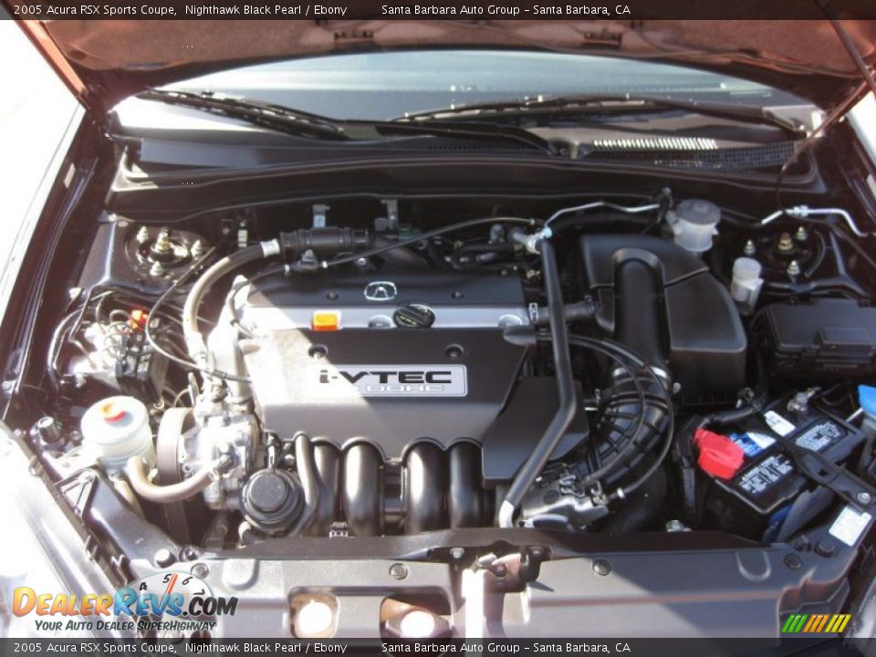 2005 Acura RSX Sports Coupe Nighthawk Black Pearl / Ebony Photo #10