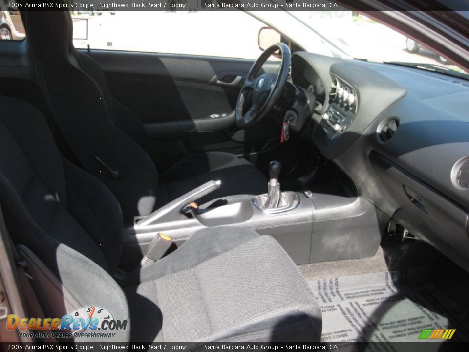 2005 Acura RSX Sports Coupe Nighthawk Black Pearl / Ebony Photo #11