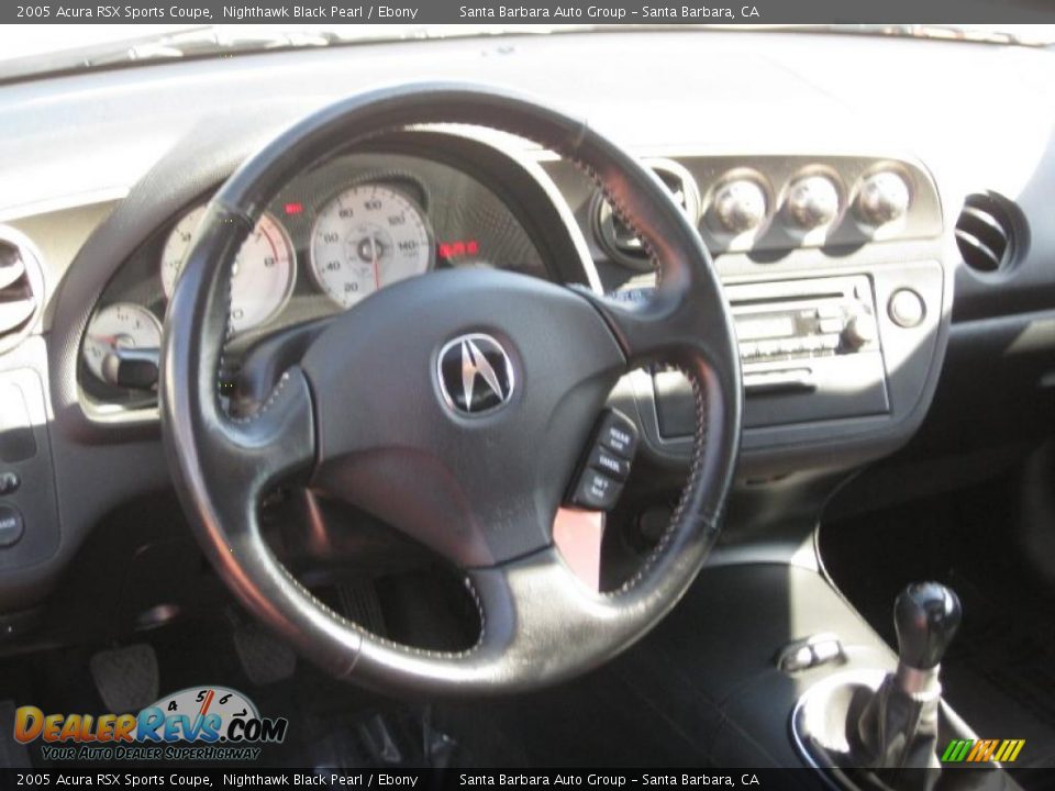 2005 Acura RSX Sports Coupe Nighthawk Black Pearl / Ebony Photo #13