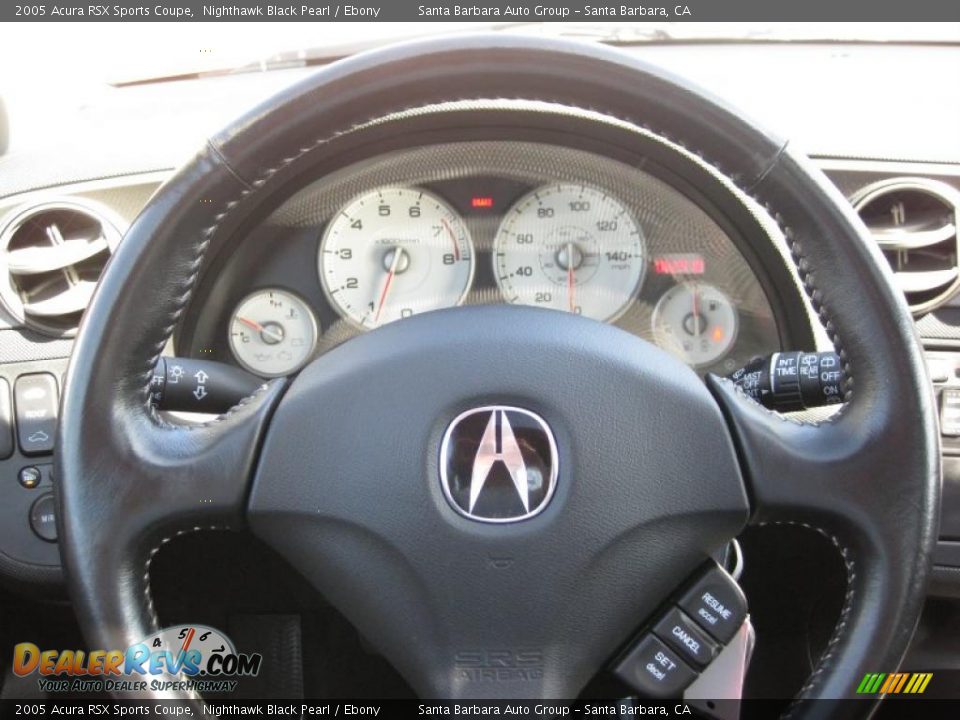 2005 Acura RSX Sports Coupe Nighthawk Black Pearl / Ebony Photo #14