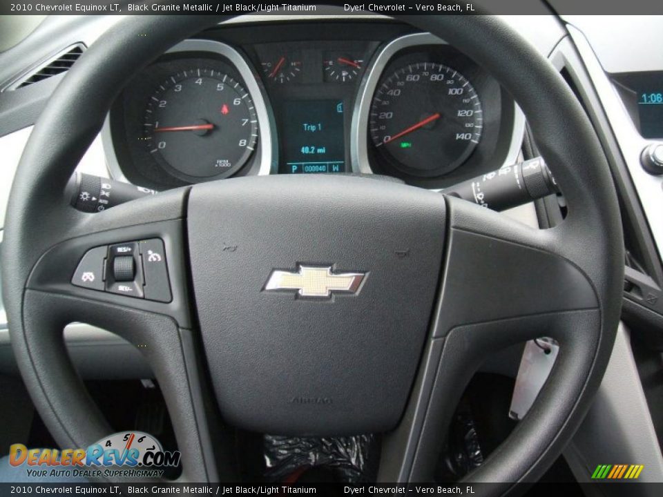 2010 Chevrolet Equinox LT Black Granite Metallic / Jet Black/Light Titanium Photo #12