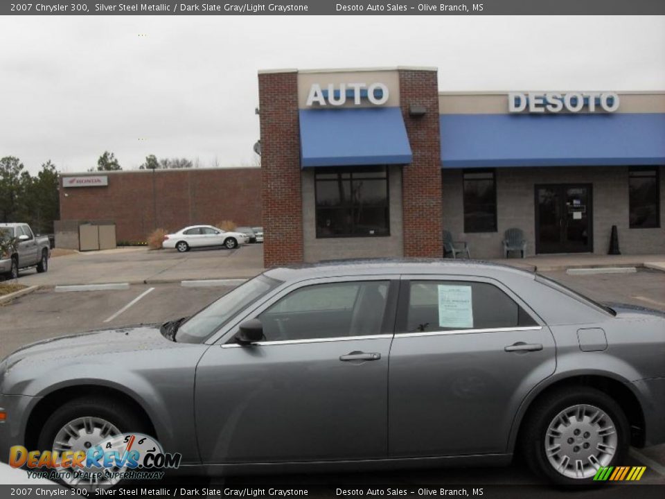 2007 Chrysler 300 Silver Steel Metallic / Dark Slate Gray/Light Graystone Photo #1