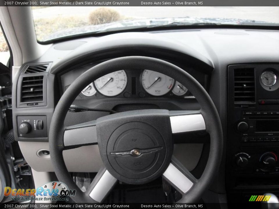 2007 Chrysler 300 Silver Steel Metallic / Dark Slate Gray/Light Graystone Photo #6