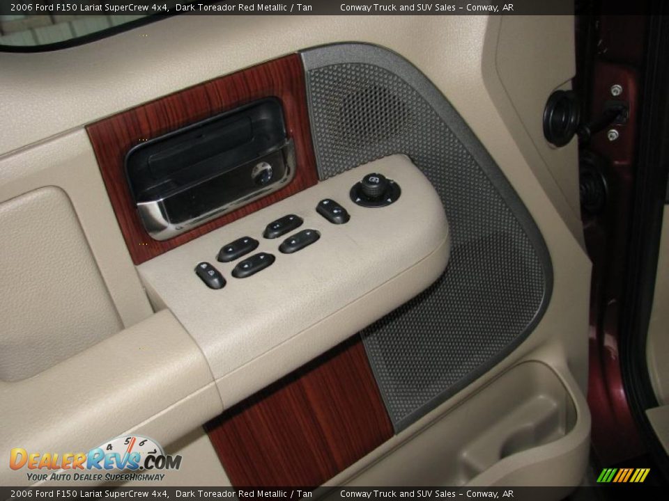 2006 Ford F150 Lariat SuperCrew 4x4 Dark Toreador Red Metallic / Tan Photo #19
