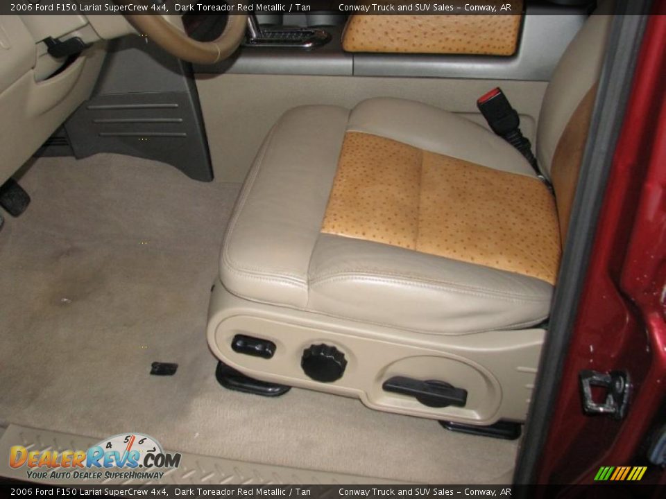 2006 Ford F150 Lariat SuperCrew 4x4 Dark Toreador Red Metallic / Tan Photo #20
