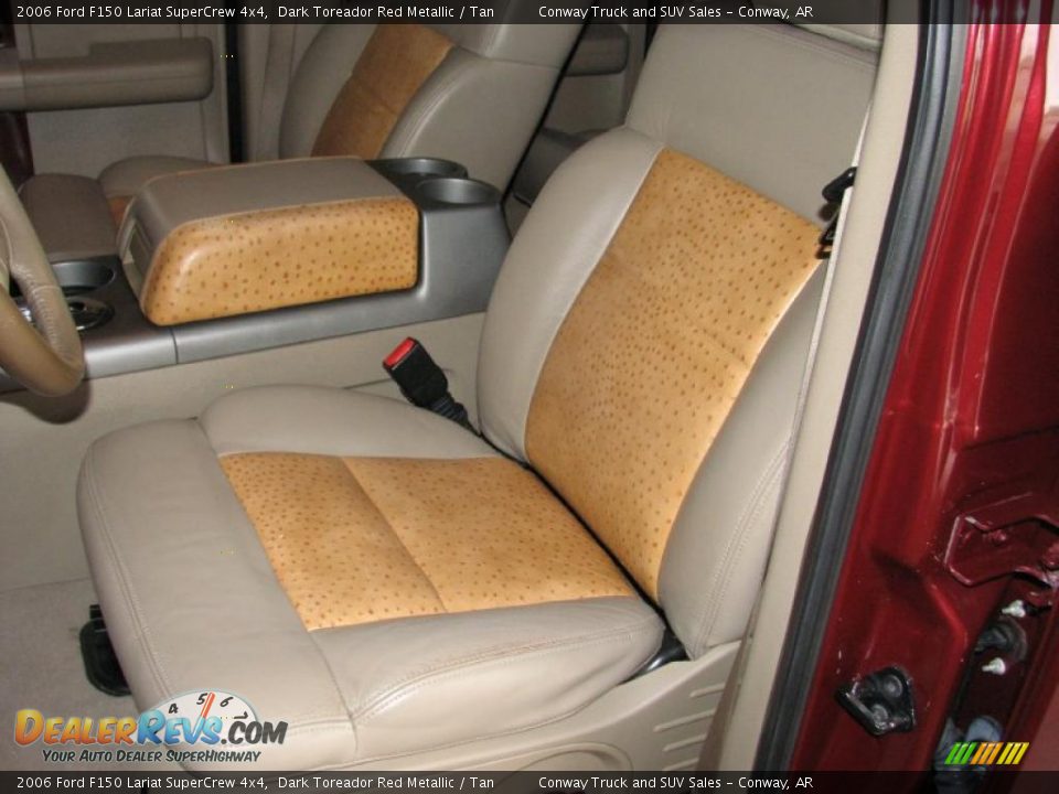 2006 Ford F150 Lariat SuperCrew 4x4 Dark Toreador Red Metallic / Tan Photo #22