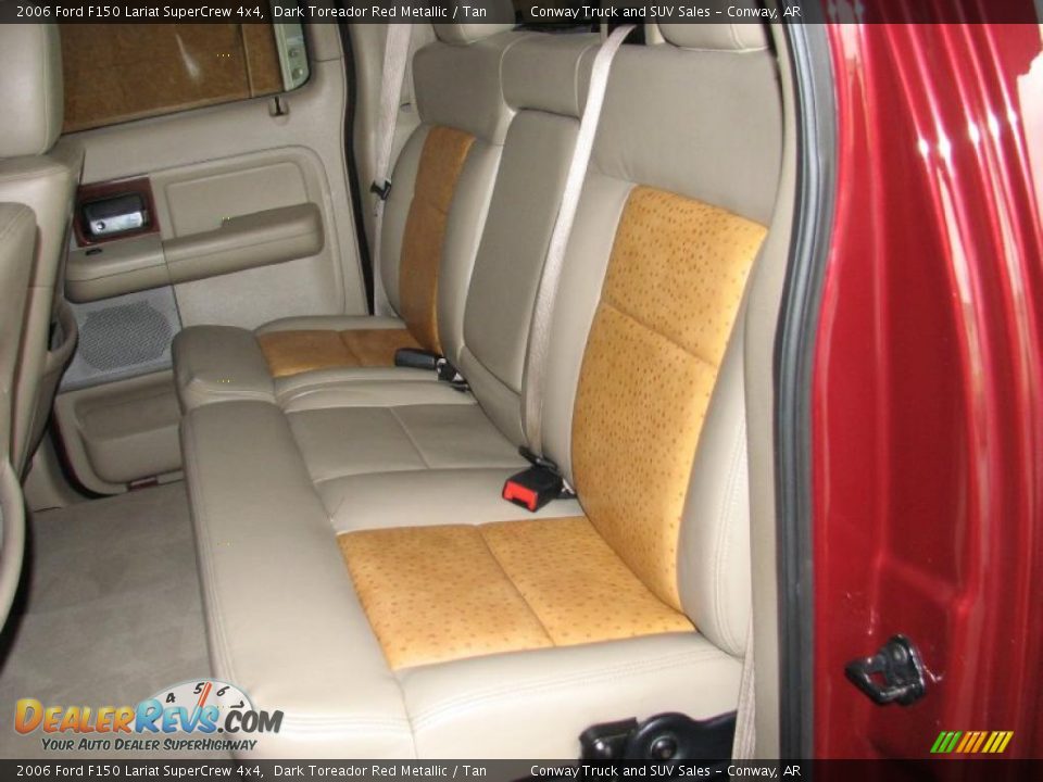 2006 Ford F150 Lariat SuperCrew 4x4 Dark Toreador Red Metallic / Tan Photo #23