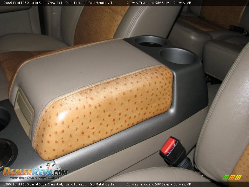 2006 Ford F150 Lariat SuperCrew 4x4 Dark Toreador Red Metallic / Tan Photo #24