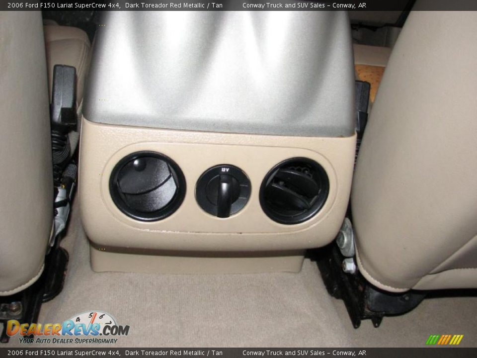 2006 Ford F150 Lariat SuperCrew 4x4 Dark Toreador Red Metallic / Tan Photo #25