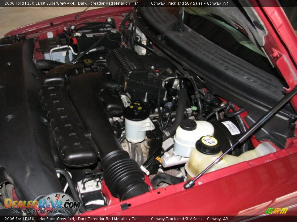 2006 Ford F150 Lariat SuperCrew 4x4 Dark Toreador Red Metallic / Tan Photo #29