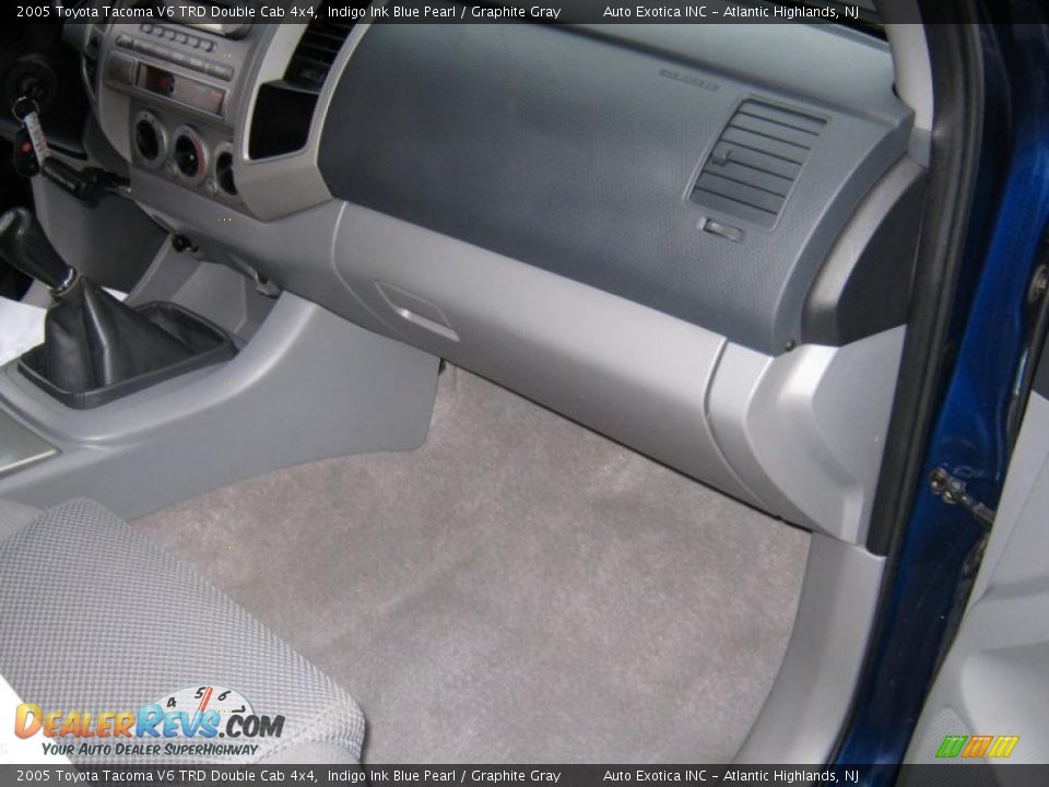 2005 Toyota Tacoma V6 TRD Double Cab 4x4 Indigo Ink Blue Pearl / Graphite Gray Photo #7