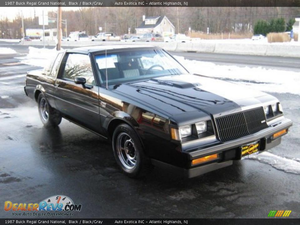 1987 Buick Regal Grand National Black / Black/Gray Photo #2