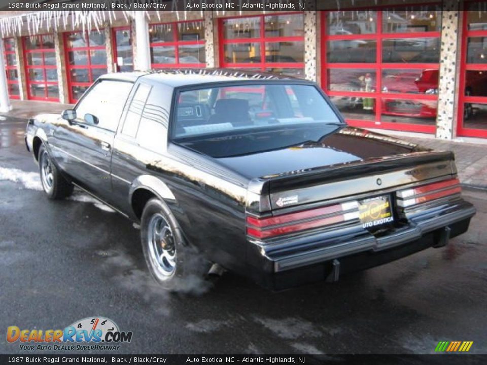 1987 Buick Regal Grand National Black / Black/Gray Photo #3