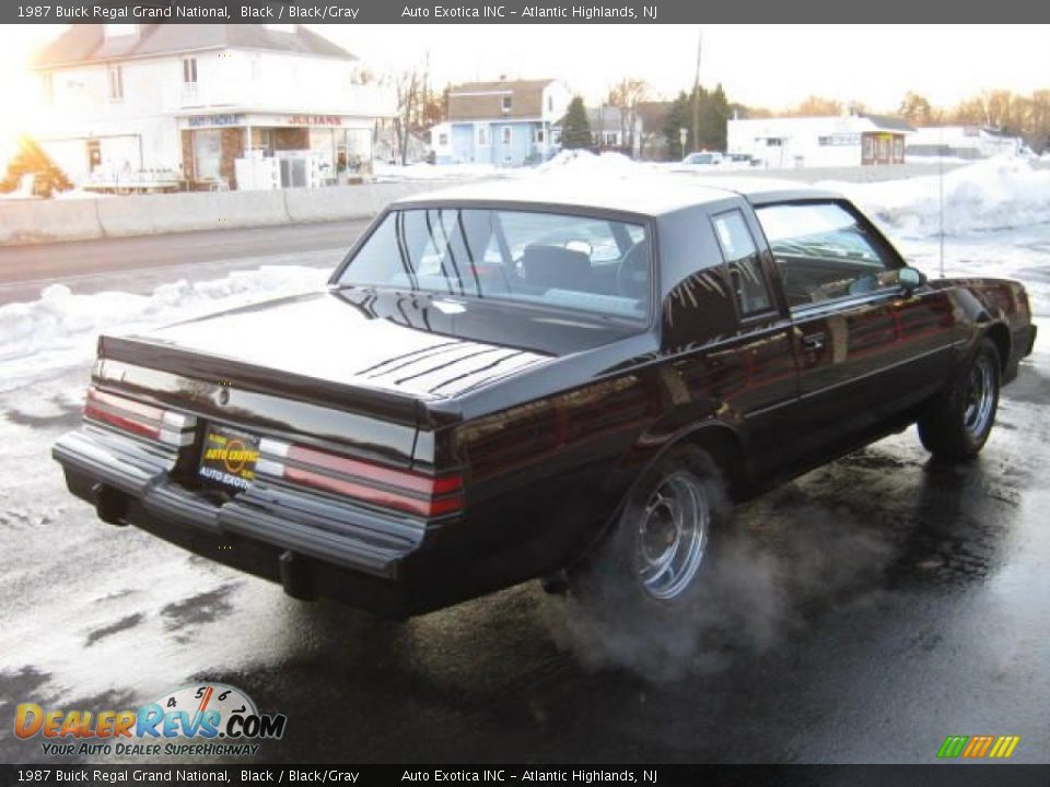 1987 Buick Regal Grand National Black / Black/Gray Photo #4