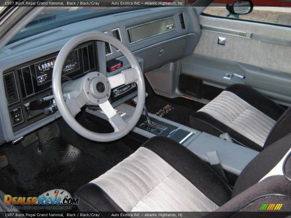 1987 Buick Regal Grand National Black / Black/Gray Photo #6