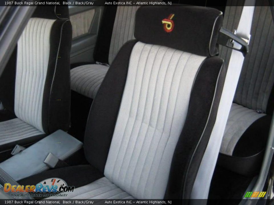 1987 Buick Regal Grand National Black / Black/Gray Photo #8
