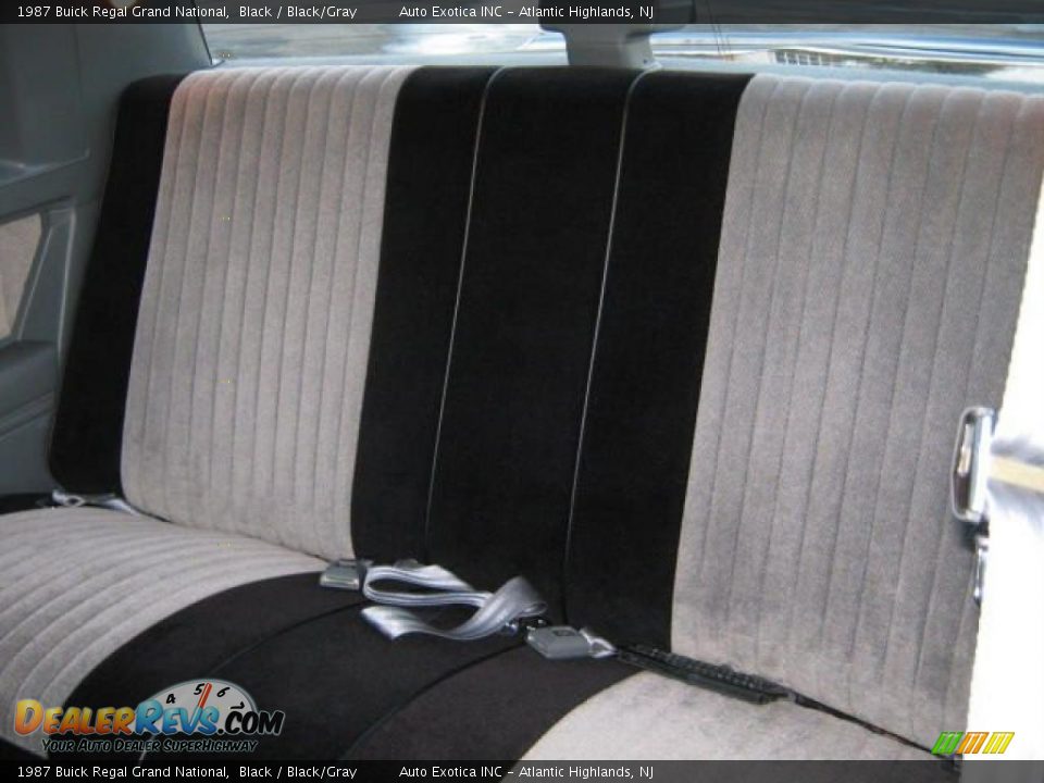1987 Buick Regal Grand National Black / Black/Gray Photo #11
