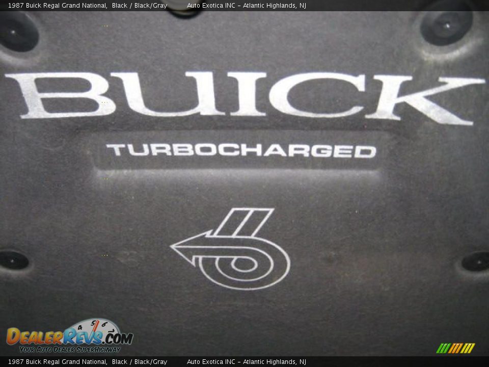 1987 Buick Regal Grand National Black / Black/Gray Photo #21