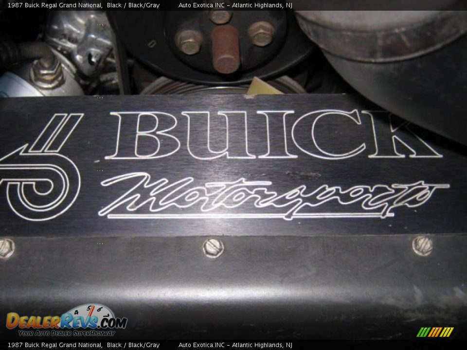 1987 Buick Regal Grand National Black / Black/Gray Photo #26