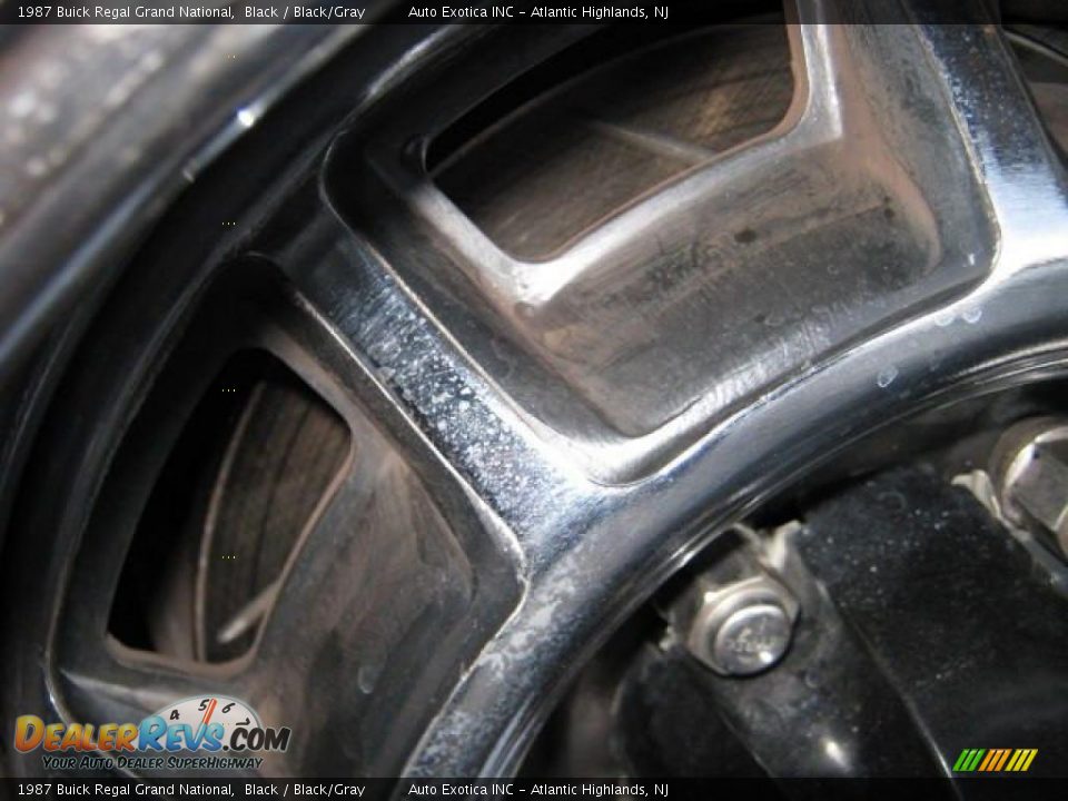 1987 Buick Regal Grand National Black / Black/Gray Photo #36