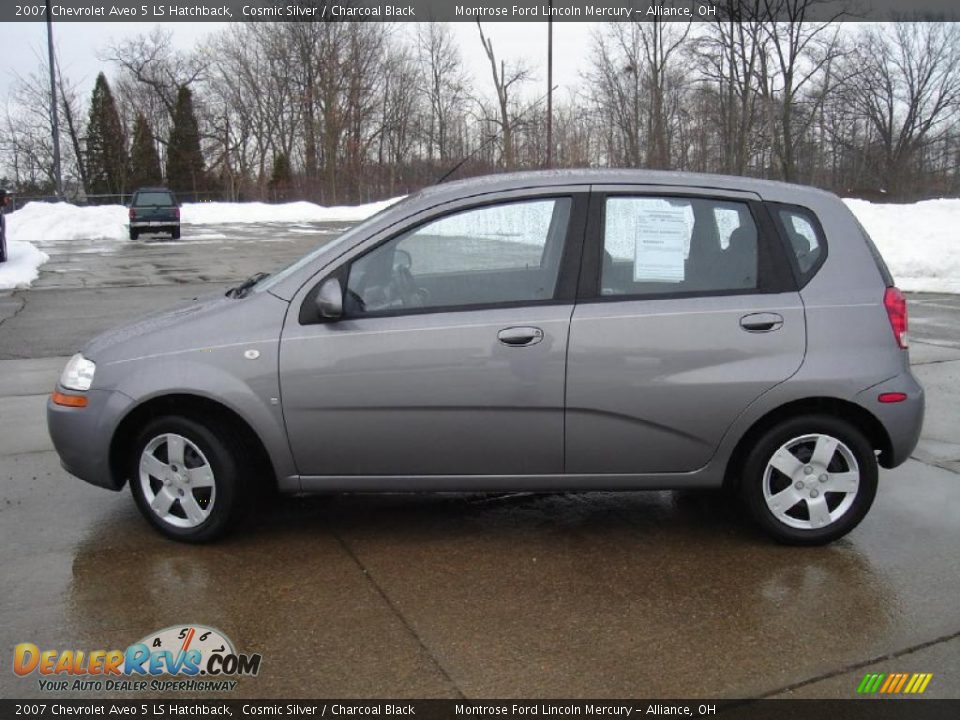 2007 Chevrolet Aveo 5 LS Hatchback Cosmic Silver / Charcoal Black Photo #1