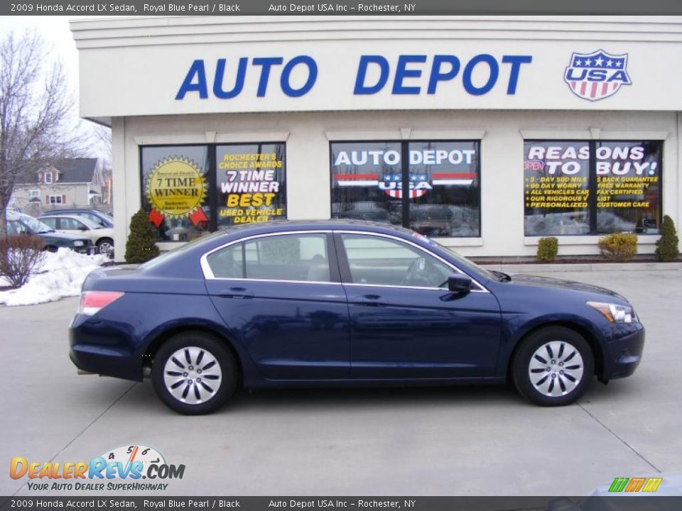 2009 Honda Accord LX Sedan Royal Blue Pearl / Black Photo #1