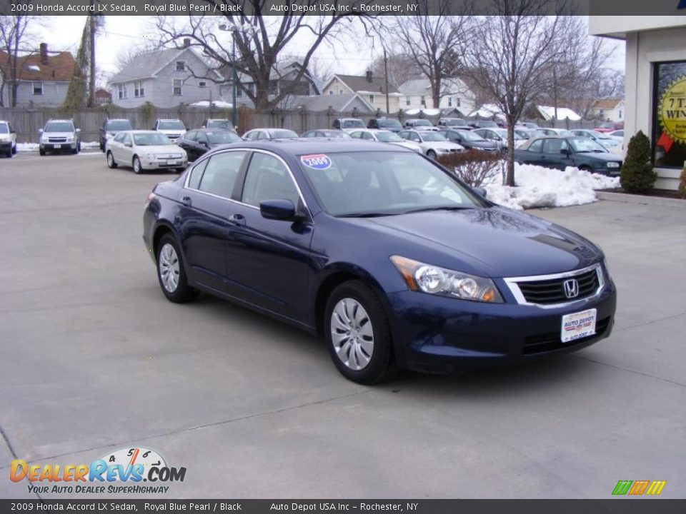 2009 Honda Accord LX Sedan Royal Blue Pearl / Black Photo #2