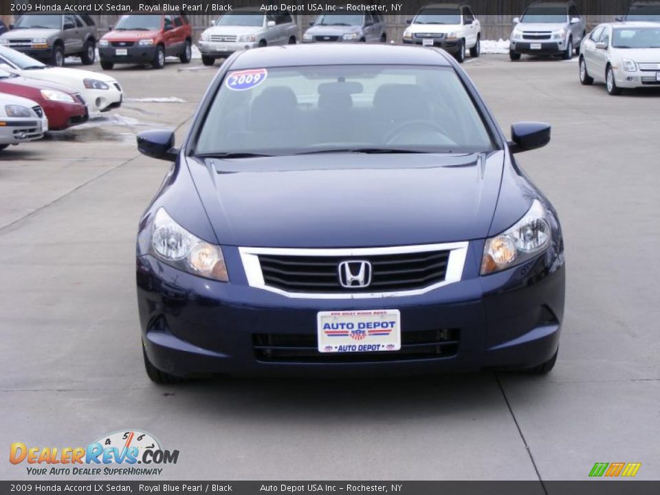 2009 Honda Accord LX Sedan Royal Blue Pearl / Black Photo #3